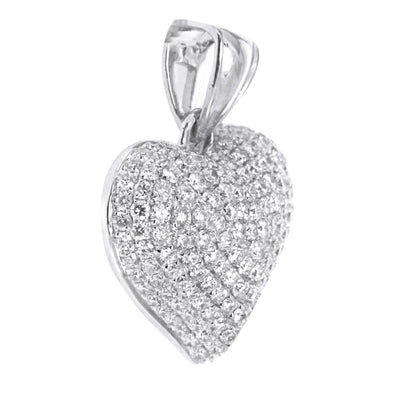 White Gold Diamond Heart Pendant