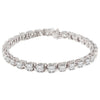 18K White Gold Diamond Tennis Bracelet With Round Cut Diamonds 13.25CT