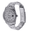 Vintage Rolex Oyster Perpetual Date Diamond Watch,, Stainless Steel with Diamonds 34mm