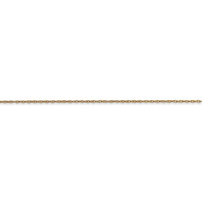 14k Yellow Gold .5 mm Carded Cable Rope Chain Available Sizes 13"-24"