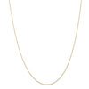 14k Yellow Gold .5 mm Carded Cable Rope Chain Available Sizes 13"-24"