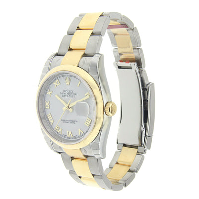 Rolex Oyster Perpetual DateJust Two Tone Stainless Steel and Yellow Gold Jubilee Band 36MM 116203