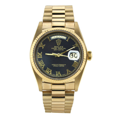 Rolex Day-Date Yellow Gold Roman Numeral Dial 36mm 18238