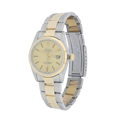 Rolex Datejust 36MM Stainless Steel & Yellow Gold 16233