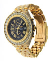 Yellow Gold Breitling Crosswind Custom with White Diamonds