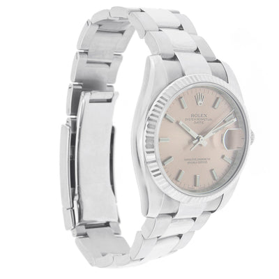 Rolex Oyster Perpetual Date Watch Stainless Steel 34MM 115234