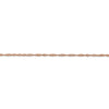 14K Rose Gold 1 mm Singapore Chain Available Sizes 16"-24"