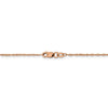 14K Rose Gold 1 mm Singapore Chain Available Sizes 16"-24"