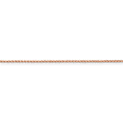 14K Rose Gold 1.1 mm Flat Cable Chain Available Sizes 16"-24"