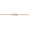 14K Rose Gold 1.1 mm Flat Cable Chain Available Sizes 16"-24"