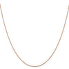 14K Rose Gold 1.1 mm Flat Cable Chain Available Sizes 16"-24"