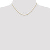 14K Yellow Gold 1 mm Long Open Cable Link Chain Available Sizes 16"-26"