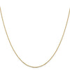 14K Yellow Gold 1 mm Long Open Cable Link Chain Available Sizes 16"-26"