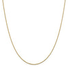 14K Yellow Gold 1.15 mm Oval Open Cable Link Chain Available Sizes 16"-20"