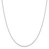 14K White Gold 1.15 mm Oval Open Cable Link Chain Available Sizes 16"-20"