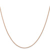 14K Rose Gold .95 mm Open Franco Chain Available in Sizes 16"-24"