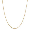 14K Yellow Gold 1.3 mm Pendant Rope Chain Available Sizes 16"-24"