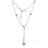 18K White Gold Diamond By The Yard Necklace 3.16CT