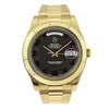 18k Gold Rolex Day-Date II 218238 41mm Black Dial