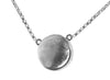 18K White Gold Diamond Circle Necklace 0.20CT