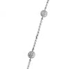 14K White Gold Diamond Ball Chain 5.90CT