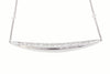 18K White Gold Diamond By The Yard Chain with Diamond Pendant 0.87CT