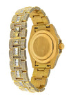 18K Yellow Gold Rolex Diamond Watch, GMT Master II 116758 40mm, Diamond Dial W/ 40CT Diamond Bezel, Lugs and Bracelet