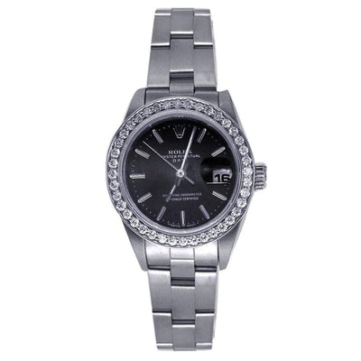 Rolex Lady Oyster Perpetual Date Watch Stainless Steel 26MM 6916