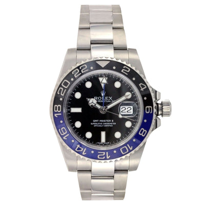 Rolex Oyster Perpetual Date GMT Master II 40mm Black Dial "BatMan" With Black and Blue Bezel 116710BLNR