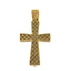 Yellow Gold Cross with Diamonds