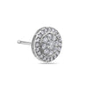 14K White Gold Ladies Earrings With 1.07 CT Diamonds