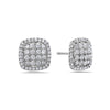 18K White Gold Ladies Earrings With 1.32 CT Diamonds