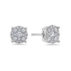 18K White Gold Ladies Earrings With 0.39 CT Diamonds