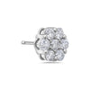 14K White Gold Ladies Earrings With 0.78 CT Diamonds