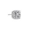 10K White Gold Ladies Earrings With 0.75 CT Diamonds