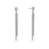 18K White Gold Ladies Earrings With 2.73 CT Diamonds