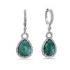 18K White Gold Ladies Earrings With White: 1.06 CTW Diamonds