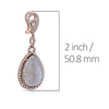 18K Rose Gold Ladies Earrings With White: 3.68 CTW Diamonds