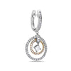 18K White Gold Ladies Earrings With 1.96 CT Diamonds