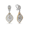 18K White Gold Ladies Earrings With 2.59 CT Diamonds