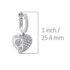 18K White Gold Ladies Earrings With 1.75 CT Diamonds