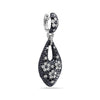 18K White Gold Ladies Earrings With White And Diamonds