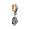 18K Yellow Gold Ladies Earrings With Diamonds