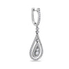 18K White Gold Ladies Earrings With White: 1.72 CTW Diamonds