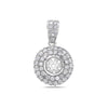 18K White Gold Asterisk Women's Pendant With 1.18 CT Diamonds