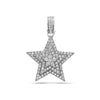 14K Yellow or White Gold Star Women's Pendant With 1.35 CT Diamonds