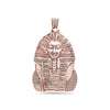 Men's 14K Rose Gold King Tut Pendant with 0.65 CT Diamonds