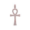 Unisex 14K Rose Gold Pendant with 5.47 CT Diamonds