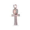 Unisex 14K Rose Gold Pendant with 5.47 CT Diamonds