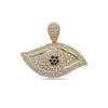 Eye Women's Pendant With 5.51 CT Diamonds Available in White & Yellow Gold